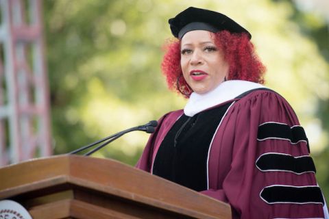 Nikole Hannah-Jones speaks at Commencement at Morehouse College