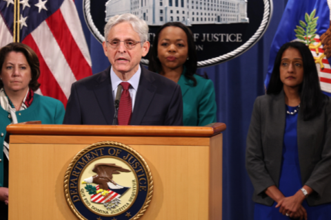 Attorney General Merrick Garland Holds News Conference On Voting Rights Enforcement Action