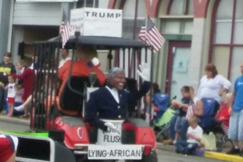 Man Behind Anti-Obama 'Lying African' Parade Float: 'I Have My Right to ...